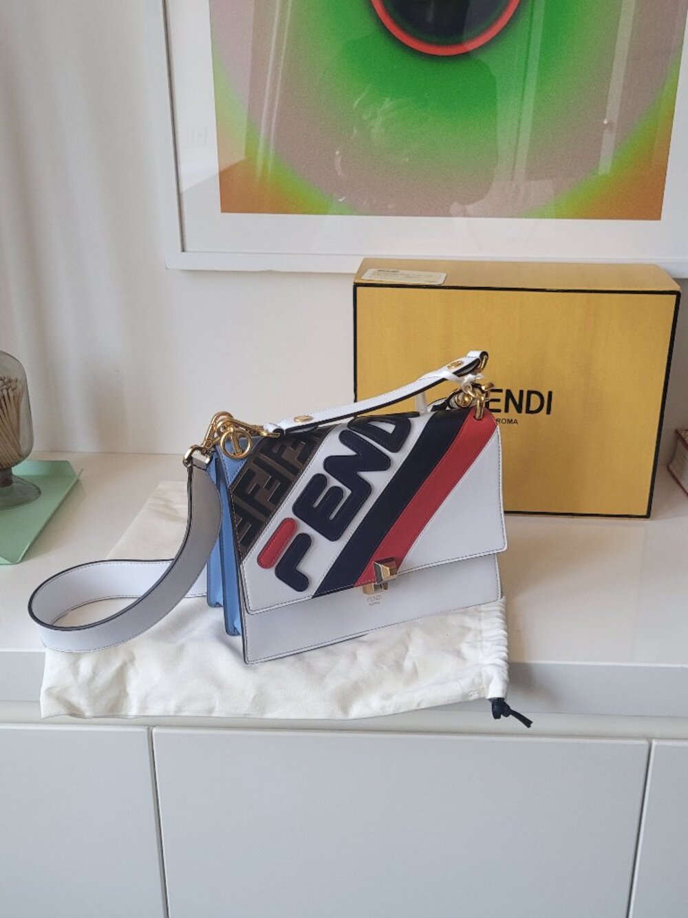 FENDI X Fila Mania Kan I Shoulder Bag - Picture 8 of 16